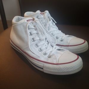 White converse high tops